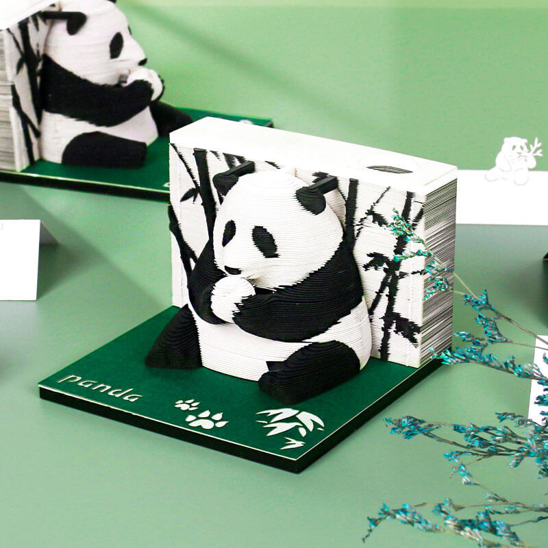 2024 Cute Mini Cartoon Panda Calendar Desktop Decor Creative