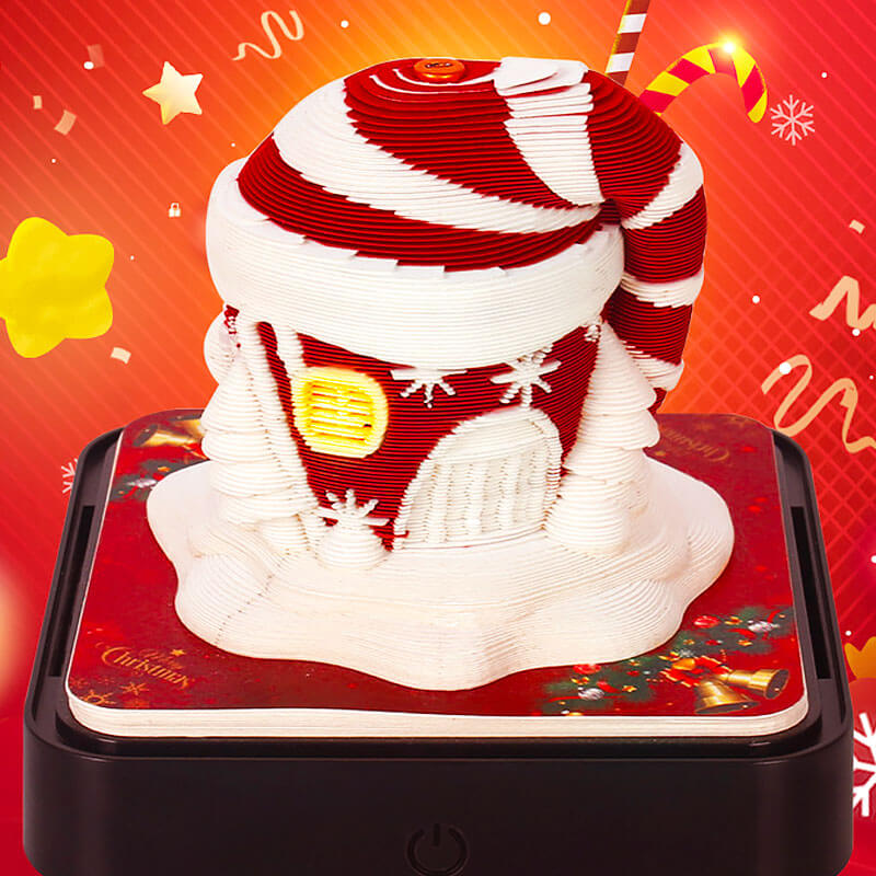 Santa House Calendar 2026 (with Lights)