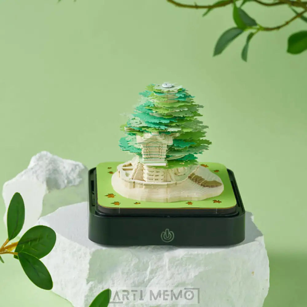 Green Tree Calendar 2023 (With Lights)