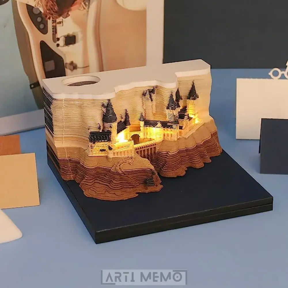 Hogwarts Castle Calendar 2024 (with Lights) Arti Memo