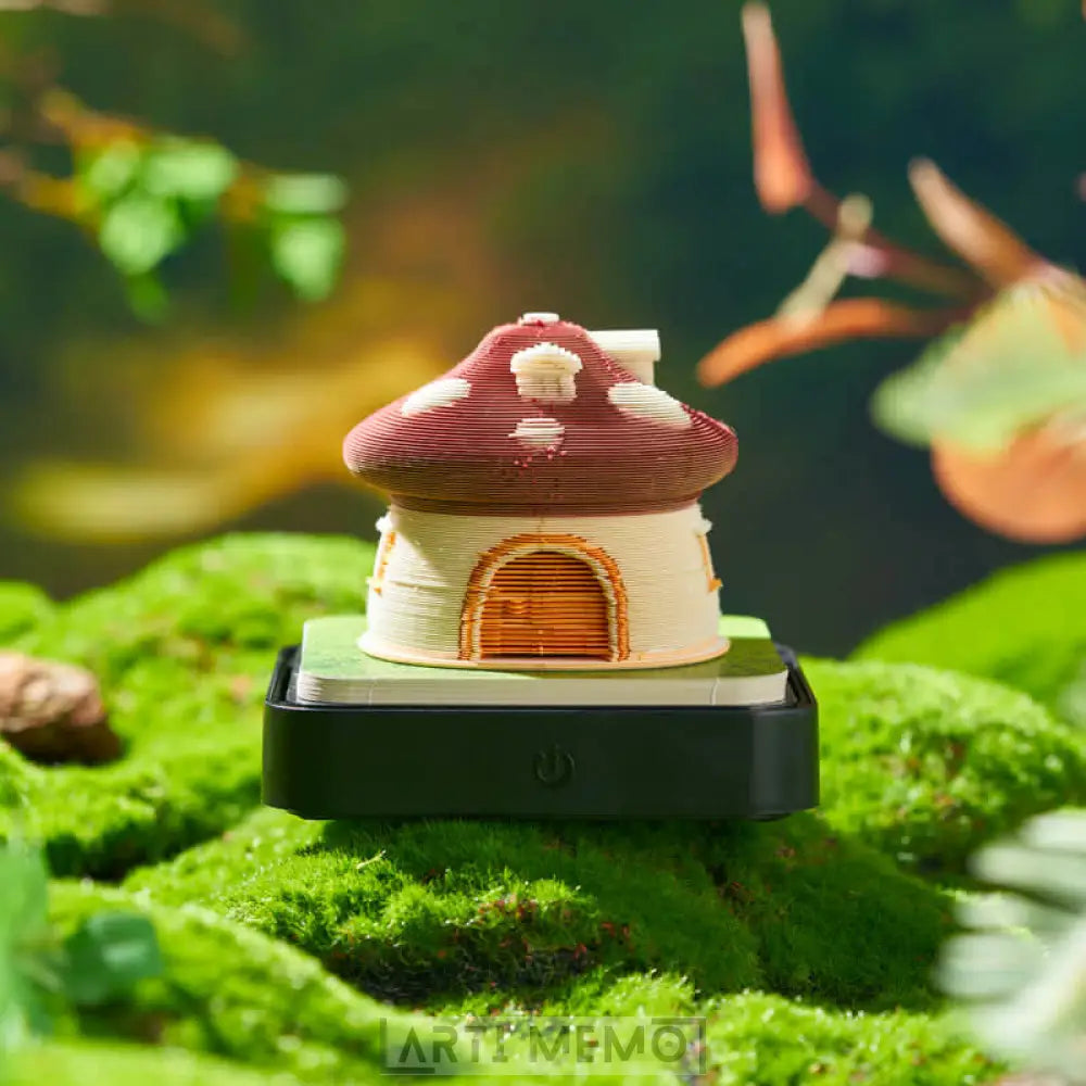 Mushroom House Calendar 2025 with Lights Arti Memo mushroom-house-calendar-2025-with-lights-arti-memo