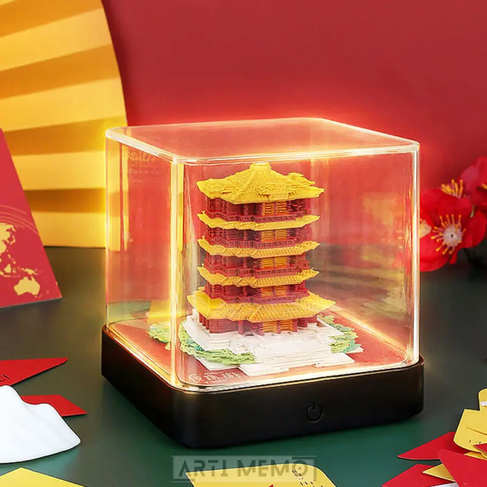 Pagoda Temple Calendar 2023 (with Lights) Arti Memo