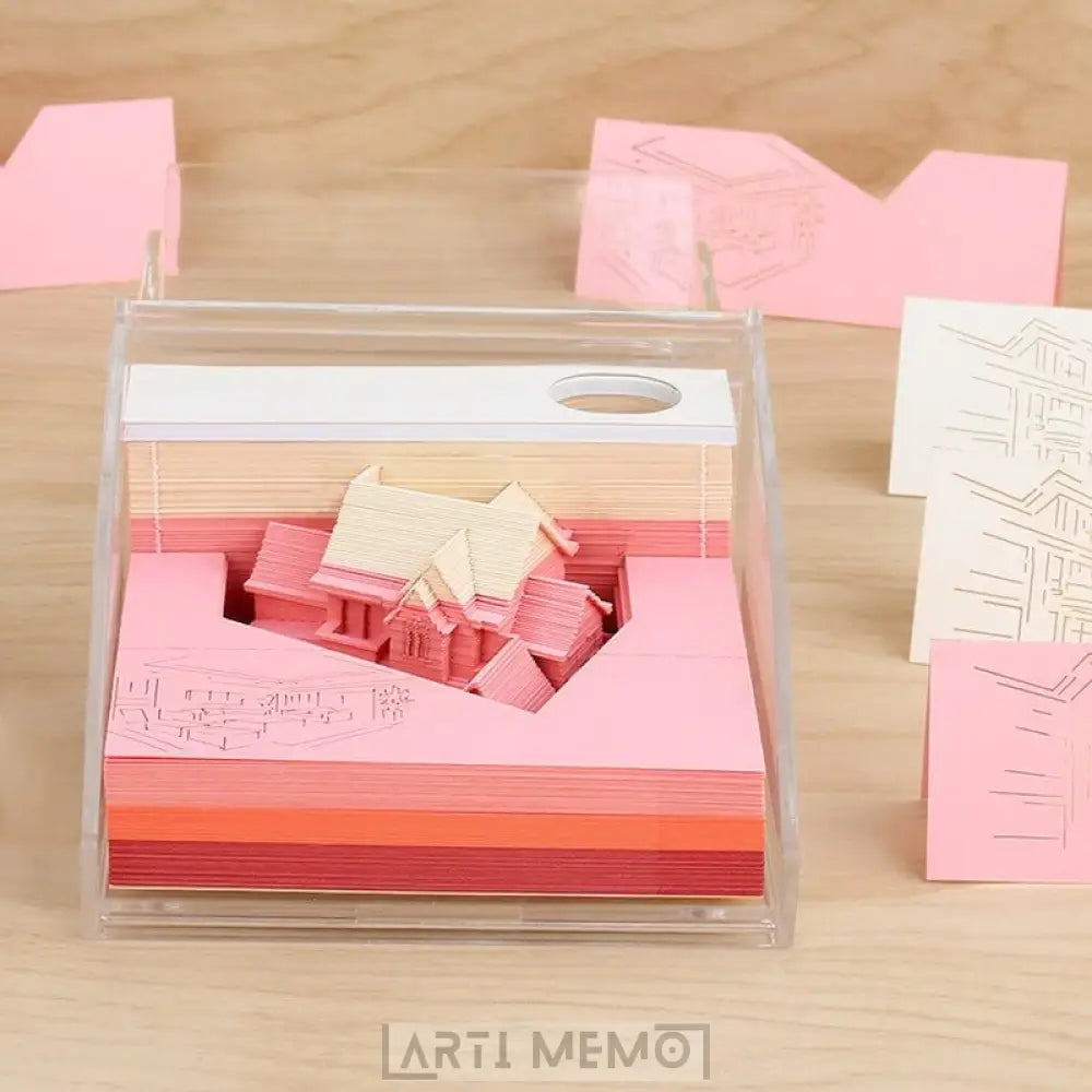 Pink Mushroom House Calendar 2024 (with Lights) – Arti Memo