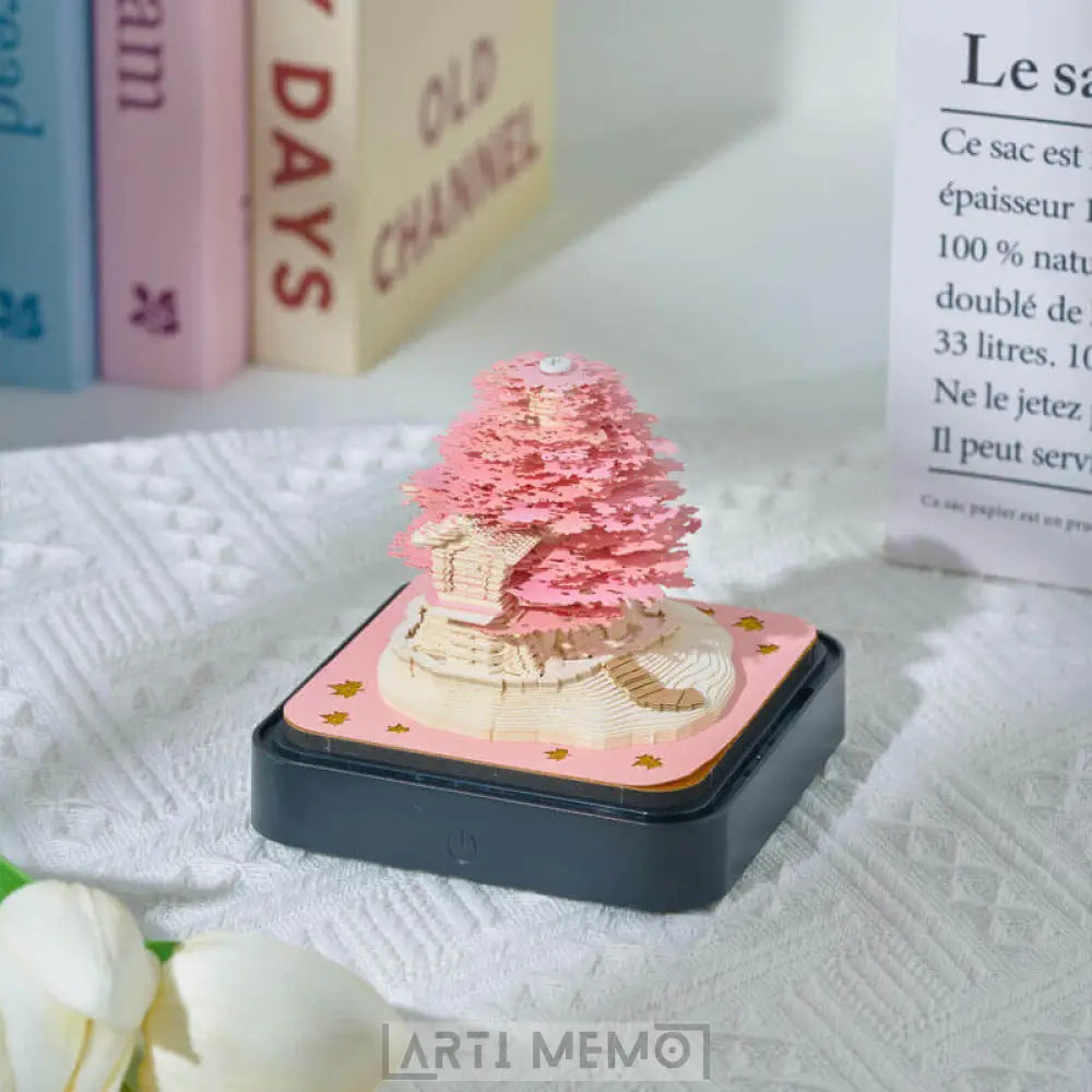 Sakura Tree House Calendar 2024 (with Lights) Arti Memo